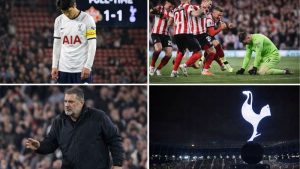 Tottenham tụt khỏi Top 4 sau trận hòa nhạt nhòa 1-1 trước Sunderland.